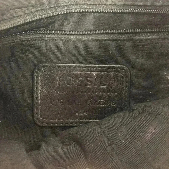 Fossil Vintage Black Leather Crossbody - Picture 7 of 12